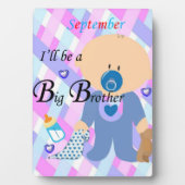 Plaque de table avec Easel Big Brother Septembre (Devant)