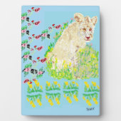 Plaque de table avec Easel : Lion d'Afrique (Devant)