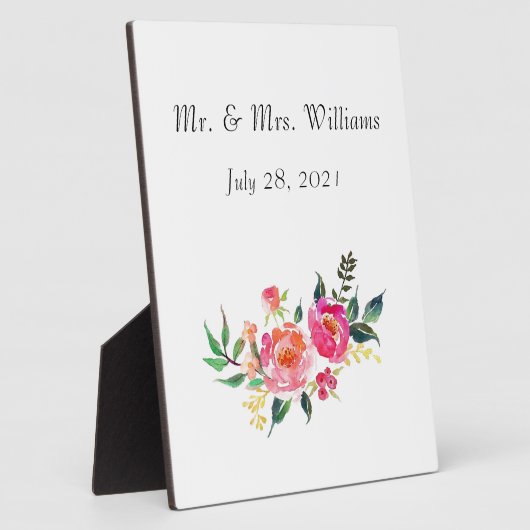 Plaque de table avec Easel - Mariage (Côté)