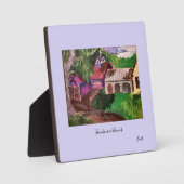 Plaque de table avec Eau : Agritourisme VT. (Recto)