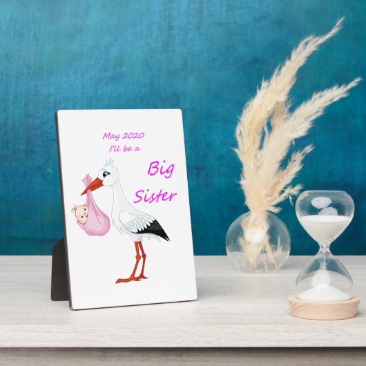 Plaque de table avec Grande Soeur d'Eau Mai 2020 (Côté)