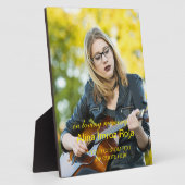 Plaque de Table avec Photo et Texte Personnalisé S (Côté)