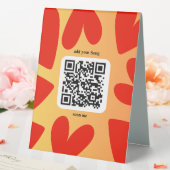 Plaque De Table Avec une chanson personnalisée par code QR (In SItu (Mariage))