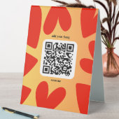 Plaque De Table Avec une chanson personnalisée par code QR (En SItu (Tableau))