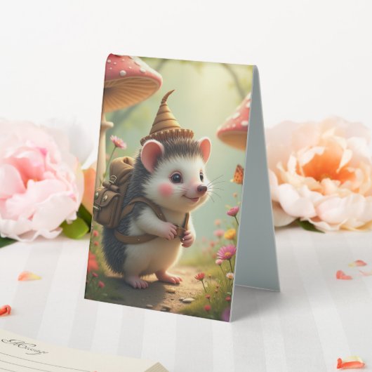 Plaque De Table Aventure de hérisson (In SItu (Mariage))