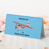 Plaque De Table Avion à train tricycle dessin animé (In SItu (Mariage))