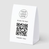 Plaque De Table Avis commercial Google Code QR (Verso)