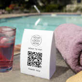 Plaque De Table Avis commercial Google Code QR (InVersositu (sur table))