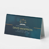 Plaque De Table Avocat professionnel moderne Green Gold (Recto)