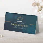 Plaque De Table Avocat professionnel moderne Green Gold (En SItu (Tableau))