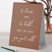 Plaque De Table Avoir et tenir des couvertures Mariages d'automne  (En SItu (Tableau))