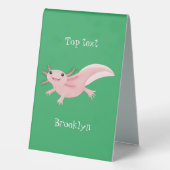 Plaque De Table axolotl rose pâle (Verso)