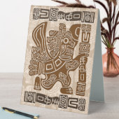 Plaque De Table Aztec Eagle Guerrier Tribal Art antique (En SItu (Tableau))