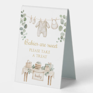 Plaque De Table Babies are sweet take treat gender neutral