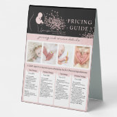 Plaque De Table Baby Black Doula Birth Coach Service Prix (Verso)