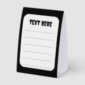 Plaque De Table Baby Ghosts Éffrayant mignon Halloween humeur (Verso)