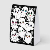 Plaque De Table Baby Ghosts Éffrayant mignon Halloween humeur (Recto)