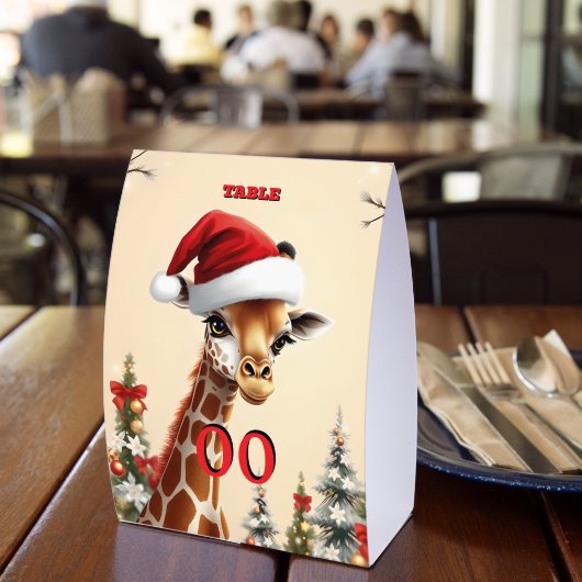 Plaque De Table Baby Giraffe Christmas Table Sign – Cute Holiday (Insitu (restaurant))