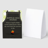 Plaque De Table Baby shower BBQ Gingham (Recto/verso)