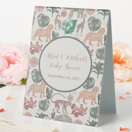 Plaque De Table Baby shower Boho Jungle Safari (In SItu (Mariage))