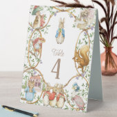 Plaque De Table Baby Shower Classique de Pierre Lapin (En SItu (Tableau))