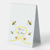 Plaque De Table Baby shower d'abeilles (Recto)