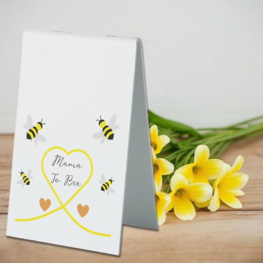 Plaque De Table Baby shower d'abeilles