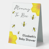 Plaque De Table Baby shower d'abeilles (Recto)