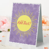 Plaque De Table Baby shower d'aquarelle Sunshine Arrière - plan pe (In SItu (Mariage))