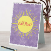 Plaque De Table Baby shower d'aquarelle Sunshine Arrière - plan pe (En SItu (Tableau))