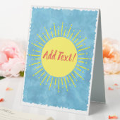 Plaque De Table Baby shower d'aquarelle Sunshine Arrière - plan pe (In SItu (Mariage))