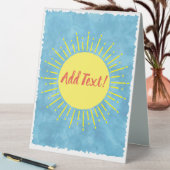 Plaque De Table Baby shower d'aquarelle Sunshine Arrière - plan pe (En SItu (Tableau))