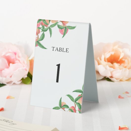 Plaque De Table Baby shower de Pêches (In SItu (Mariage))