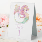 PLAQUE DE TABLE BABY SHOWER DU PARTI MERMAID (In SItu (Mariage))