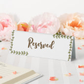 Plaque De Table Baby Shower Feuilles Vertes Fleur Rose (In SItu (Mariage))