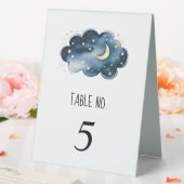 Plaque De Table Baby Shower Lune et Étoiles (In SItu (Mariage))