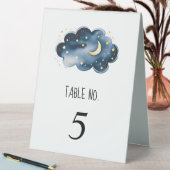 Plaque De Table Baby Shower Lune et Étoiles (En SItu (Tableau))