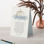 Plaque De Table Baby shower petit Citrouille Blue Boy (En SItu (Tableau))
