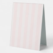 Plaque De Table Baby shower rose Rose (Verso)