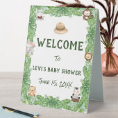 Plaque De Table Baby shower Safari Bienvenue (En SItu (Tableau))