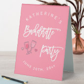 Plaque De Table Bachelorte Rose Et Blanc (En SItu (Tableau))