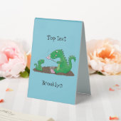 Plaque De Table Baguettes mignonnes grillant des marshmallows dess (In SItu (Mariage))