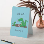 Plaque De Table Baguettes mignonnes grillant des marshmallows dess (En SItu (Tableau))