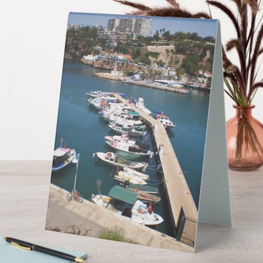 Plaque De Table Baie avec bateaux de croisière dans la vieille vil (En SItu (Tableau))