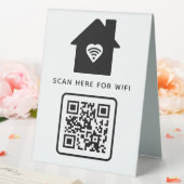 Plaque De Table Balayage de code QR Wifi pour connecter auto-adhés (In SItu (Mariage))