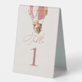 Plaque De Table Ballons d'ours Numéro de tableau Panneau de tente  (Recto)