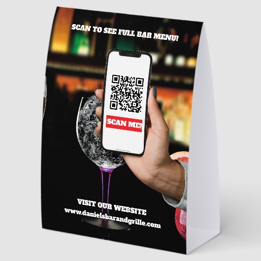 Plaque De Table Bar Happy Hour (Arrière)