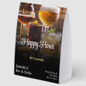Plaque De Table Bar Happy Hour (Recto)