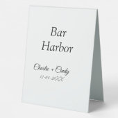 Plaque De Table Bar Harbour bachelorée fête d'honneur mariage a (Verso)