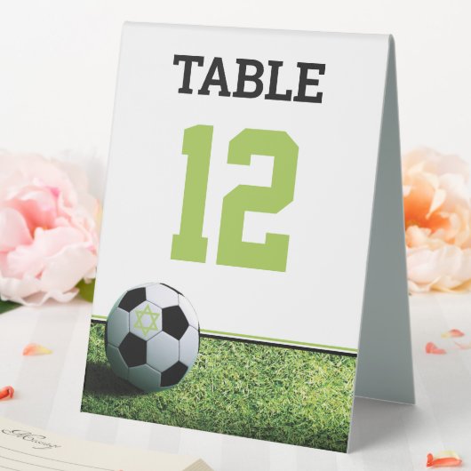 Plaque De Table Bar Mitzvah de foot (In SItu (Mariage))